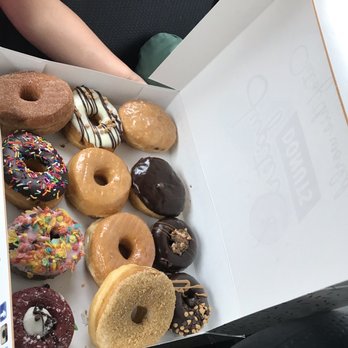 Jupiter Donuts - Butter crunch, fruity loop and banana chocolate peanut butter were our favorites. - Donuts Near Me - Stuart, Florida