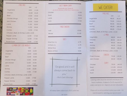 Menu photo 2 Timehri Orlando, FL
