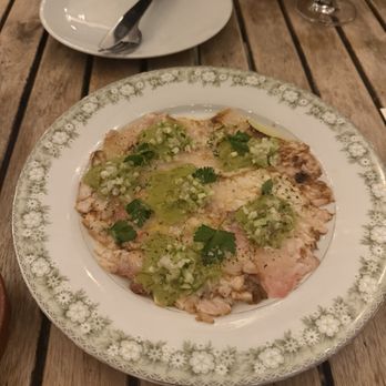 Lenoir - Black drum carpaccio - New American Near Me - Austin, Texas