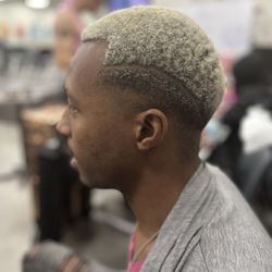 Men's cut with stripe