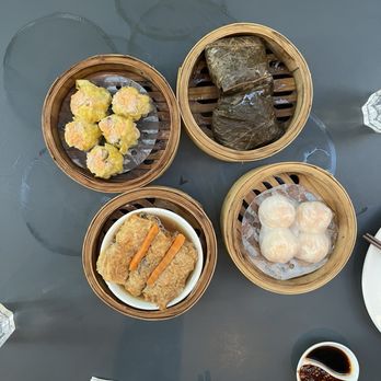 MingHin Cuisine - Sui Mai, Shrimp Dumpling with Green Chive, bean curd - Dim Sum Near Me - Chicago, Illinois MingHin Cuisine - Sui Mai, Shrimp Dumpling with Green Chive, bean curd - Dim Sum Near Me - Chicago, Illinois
