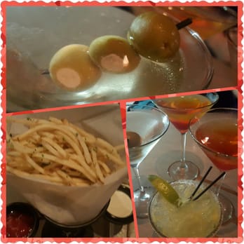 The 3rd Corner - Goat cheese stuffed olive martini House fries Two strawberry fields rum martinis & a death spiral margarita! - Wine Bars Near Me - San Diego, California