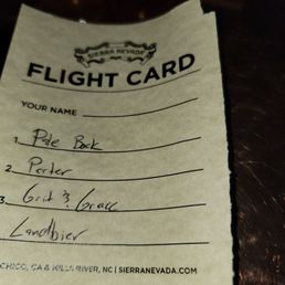 Flight card Flight card