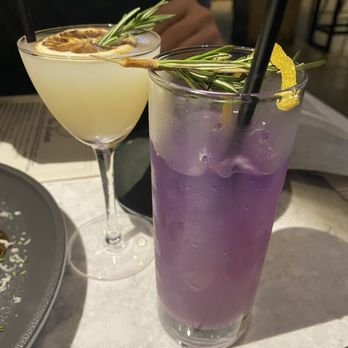 Bar Cicchetti - The small glass is the Kiss or Tuscany and the large glass is the Twisted Citrus. Both drinks were delicious! - New American Near Me - Oklahoma City, Oklahoma