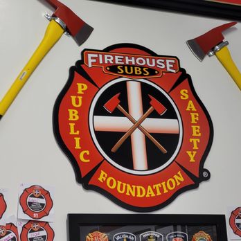 Firehouse Subs - a firefighter's badge and tools - Fast Food Near Me - Brampton, Ontario Firehouse Subs - a firefighter's badge and tools - Fast Food Near Me - Brampton, Ontario