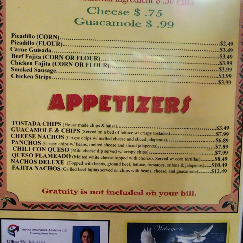 Las Vegas Restaurant - Menu as of 10.29.2022 - Mexican Near Me - Harlingen, Texas Las Vegas Restaurant - Menu as of 10.29.2022 - Mexican Near Me - Harlingen, Texas