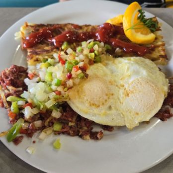 Peg's Glorified Ham n Eggs - Corned beef hash with eggs. - Breakfast & Brunch Near Me - Henderson, Nevada Peg's Glorified Ham n Eggs - Corned beef hash with eggs. - Breakfast & Brunch Near Me - Henderson, Nevada