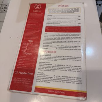 Zaza's Cuban Cafe - Menu - June 2026 - Coffee & Tea Near Me - Orlando, Florida Zaza's Cuban Cafe - Menu - June 2026 - Coffee & Tea Near Me - Orlando, Florida