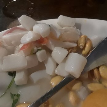 Machu Picchu - The octopus I asked them NOT to include in my entree. This photo was after the SECOND TIME of asking for no octopus. - Peruvian Near Me - Pineville, North Carolina