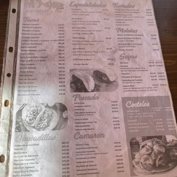 Mc-Fisher - Menu - Seafood Near Me - La Paz, BCS Mc-Fisher - Menu - Seafood Near Me - La Paz, BCS