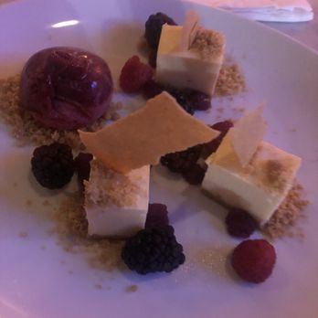 Giovannis Ristorante - Cheesecake with a berry sorbet... to die for!!! - Italian Near Me - Beachwood, Ohio Giovannis Ristorante - Cheesecake with a berry sorbet... to die for!!! - Italian Near Me - Beachwood, Ohio