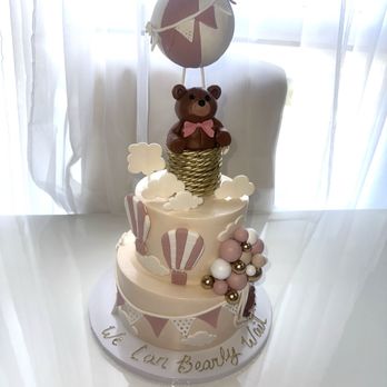 Tasteful Cakes - Teddy bear baby shower cake - Desserts Near Me - Corona, California Tasteful Cakes - Teddy bear baby shower cake - Desserts Near Me - Corona, California