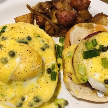 TooJay’s Deli - Bakery - Restaurant - Nova salmon Benedict on bagel instead of rye and homefries - Delis Near Me - Altamonte Springs, Florida