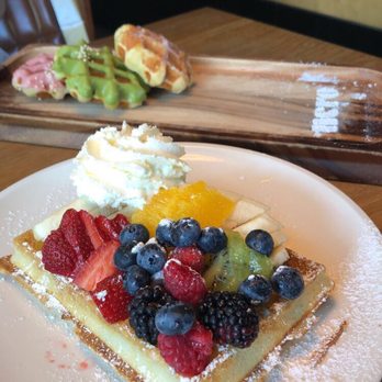 Nero Waffles - $9.50- fruity brussel, $2.40/ mini liege - Waffles Near Me - Vancouver, British Columbia Nero Waffles - $9.50- fruity brussel, $2.40/ mini liege - Waffles Near Me - Vancouver, British Columbia
