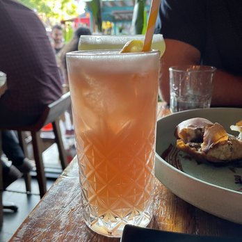 Ras Plant Based - GINGER GUAVA LEMONADE  Plantation Rum | Fresh Ginger | Guava | Pineapple | Lemon | Agave - Ethiopian Near Me - Brooklyn, New York