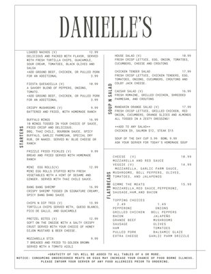Menu photo 3 Danielle's Dining and Drinks Knoxville, TN