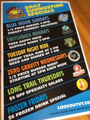Menu photo 6 Lookout Tavern Killington, VT Menu photo 6 Lookout Tavern Killington, VT