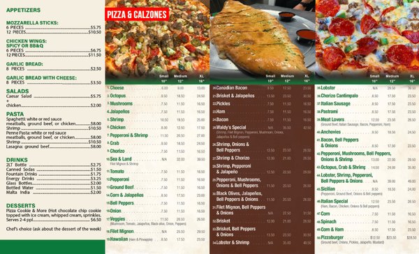 Menu photo 3 Waldy’s Pizza World & More Killeen, TX