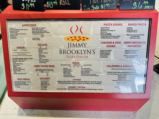 Menu photo 1 Jimmy Brooklyn's Pizza Parlor Wellington, FL Menu photo 1 Jimmy Brooklyn's Pizza Parlor Wellington, FL