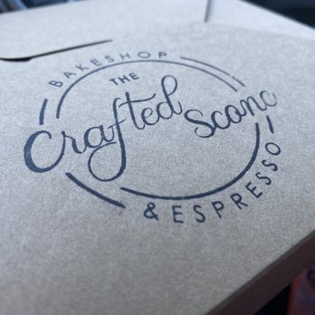 The Crafted Scone - Cute little box the scones were put into - Bakeries Near Me - Temecula, California