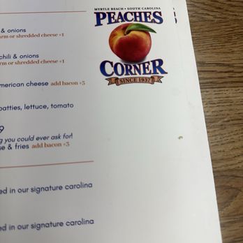 Peaches Corner - Hot Dogs Near Me - Myrtle Beach, South Carolina Peaches Corner - Hot Dogs Near Me - Myrtle Beach, South Carolina