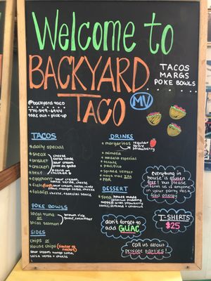 Menu photo 3 Backyard Taco Edgartown, MA