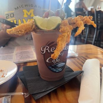 Redhead Bay Cafe - Softshell crab Bloody Mary - New American Near Me - Virginia Beach, Virginia