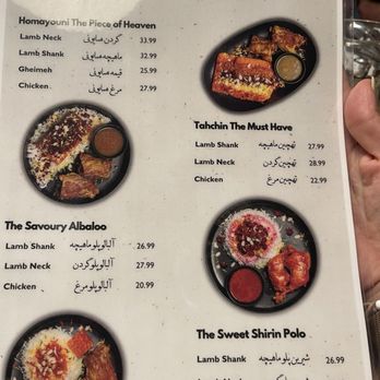 Darband Restaurant - Menu - Middle Eastern Near Me - North York, Ontario