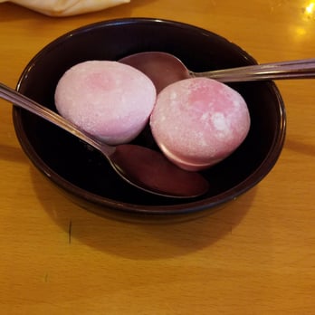 Oishii - Strawberry mochi (two spoons to share, but it's really all for me!) - Sushi Bars Near Me - Houston, Texas Oishii - Strawberry mochi (two spoons to share, but it's really all for me!) - Sushi Bars Near Me - Houston, Texas