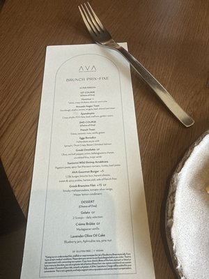 Menu photo 2 AVA MediterrAegean Winter Park, FL Menu photo 2 AVA MediterrAegean Winter Park, FL