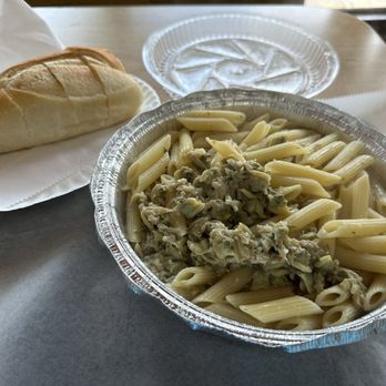 Randazzo's Pizzeria - Pasta (Ziti) with White Clam Sauce - Pizza Near Me - Brooklyn, New York