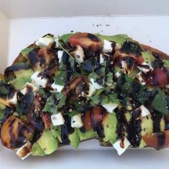 Blk Dot Coffee - Caprese avocado toast - Coffee & Tea Near Me - Long Beach, California