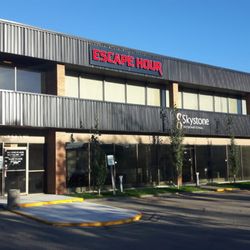 Escape Hour - The outside parking lot! Walk right up to the door and press the buzzer to be let inside