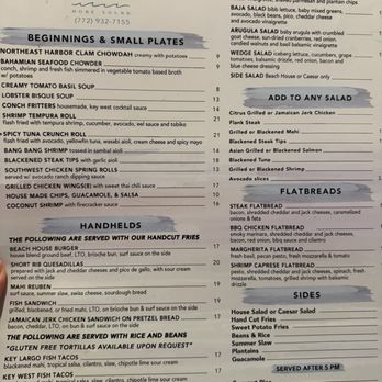 Taylor Beach House Cafe - Menu - Seafood Near Me - Hobe Sound, Florida