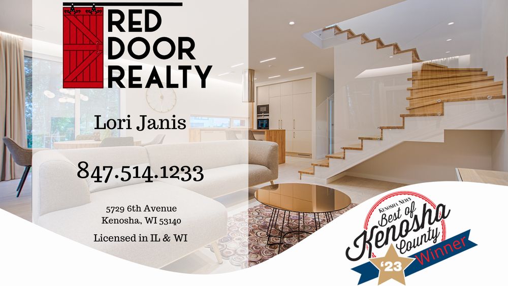 LORI JANIS RED DOOR REALTY Updated August 2024 5729 6th Ave, Kenosha, Wisconsin Real