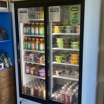 JuiceLand  -  refrigerated refrigerated refrigerator in a grocery store - Juice Bars & Smoothies Near Me - Austin, Texas