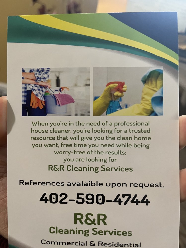 R & R CLEANING SERVICES nearby at Omaha, Nebraska Request a Quote Home Cleaning Phone