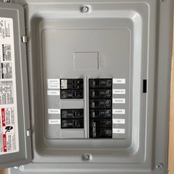 Mr Zeus Electric - Sub panel with detailed labels.