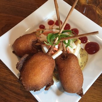 MIX Kitchen & Bar - Chorizo corn dogs!  Seriously amazing! - Cocktail Bars Near Me - Ithaca, New York