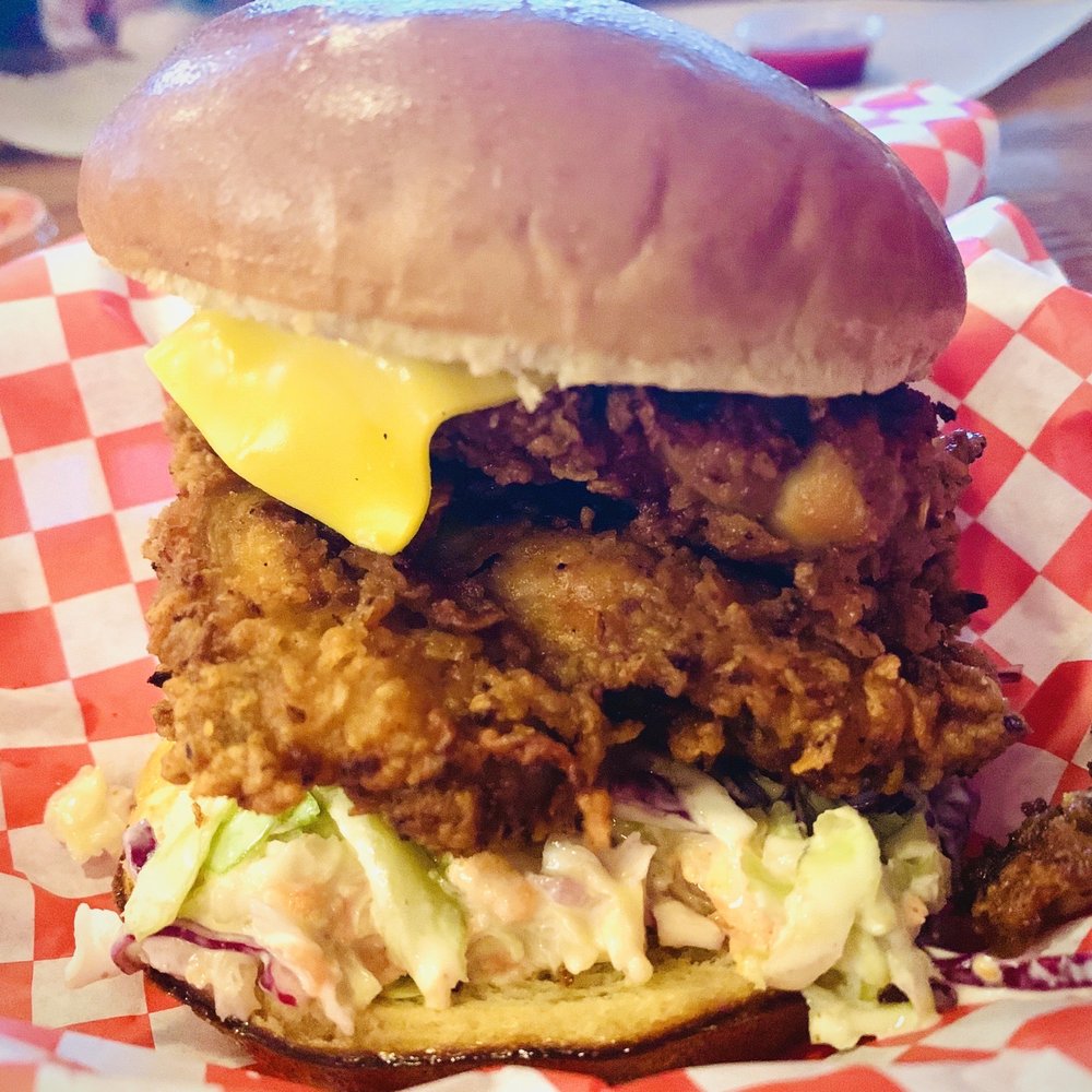 Lucy's - Signature Spicy Fried Chicken Sandwich - American Near Me - Chicago, Illinois Lucy's - Signature Spicy Fried Chicken Sandwich - American Near Me - Chicago, Illinois