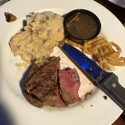 The tough chewy steak in question.