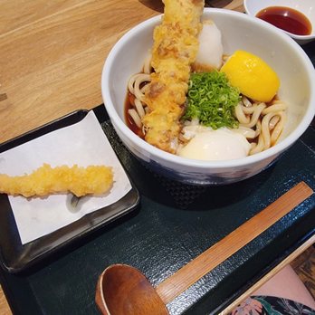 Meiji Seimen - Kake Udon with Ontama and Tempura - Noodles Near Me - Costa Mesa, California Meiji Seimen - Kake Udon with Ontama and Tempura - Noodles Near Me - Costa Mesa, California