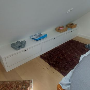 ARJ Cabinets and Design - Low drawers on the A-frame side - Cabinetry Near Me ARJ Cabinets and Design - Low drawers on the A-frame side - Cabinetry Near Me