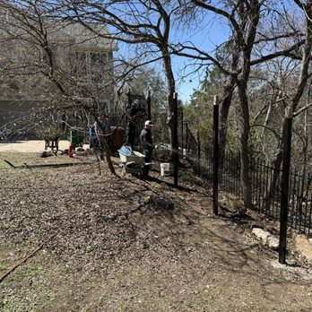 Sierra Fence - Here's Richard wetting the ground around the welder. This was not staged. It's exactly what I saw when i walked up unannounced. - Fences & Gates Near Me - Austin, Texas