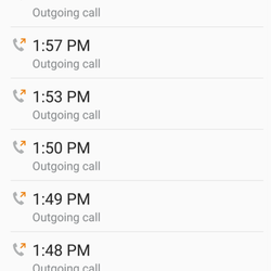 US Post Office - Partial list of unanswered calls.