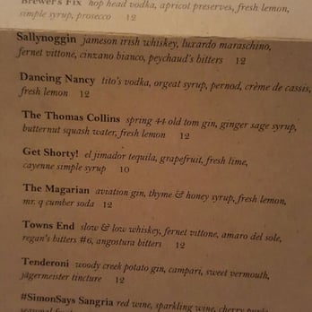 Carson Kitchen - Drinks Menu - New American Near Me - Las Vegas, Nevada Carson Kitchen - Drinks Menu - New American Near Me - Las Vegas, Nevada