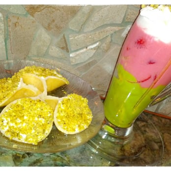 Cocktail Hawaii - Delicious atayef and Exotique fruit cocktail. - Breakfast & Brunch Near Me - Montreal, Quebec Cocktail Hawaii - Delicious atayef and Exotique fruit cocktail. - Breakfast & Brunch Near Me - Montreal, Quebec