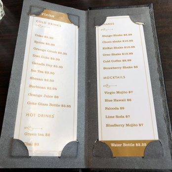 Karakoram - Drinks menu~ (June 2022) - Middle Eastern Near Me - Vancouver, British Columbia