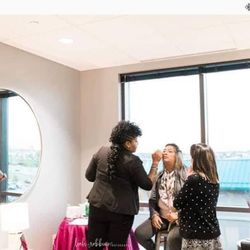 G.L.A.M. by Katrina - Katrina working her magic at the 2018 Girls Night Out Fundraiser at Liberty Center to benefit individuals with severe special needs!