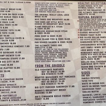 Big City Diner - Kailua - Menu - Diners Near Me - Kailua, Hawaii
